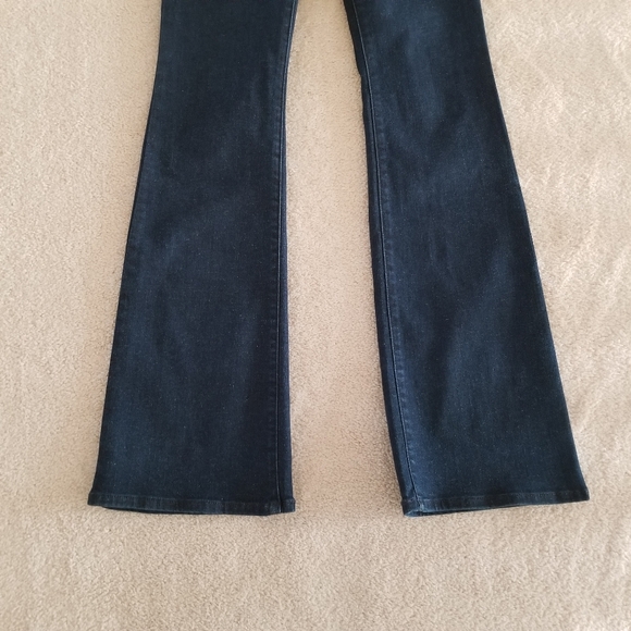 NWT Aritzia Ten Motive Dark Wash High Rise Flare Jeans Size 25T - Picture 12 of 15